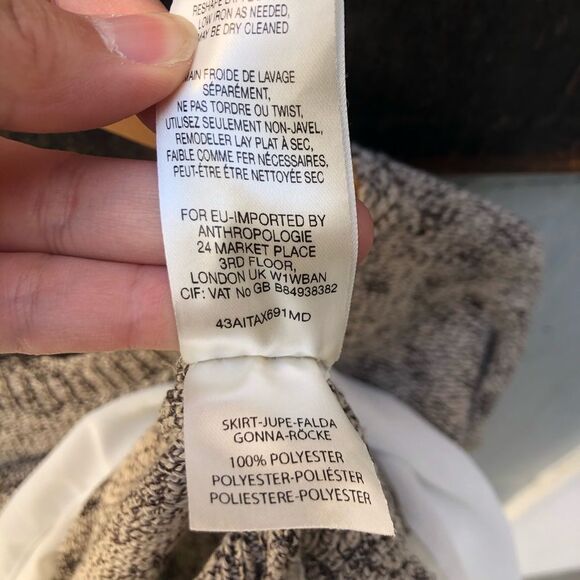 Anthropologie Moth Knit Blouse Tan White Size XS - Picture 5 of 5